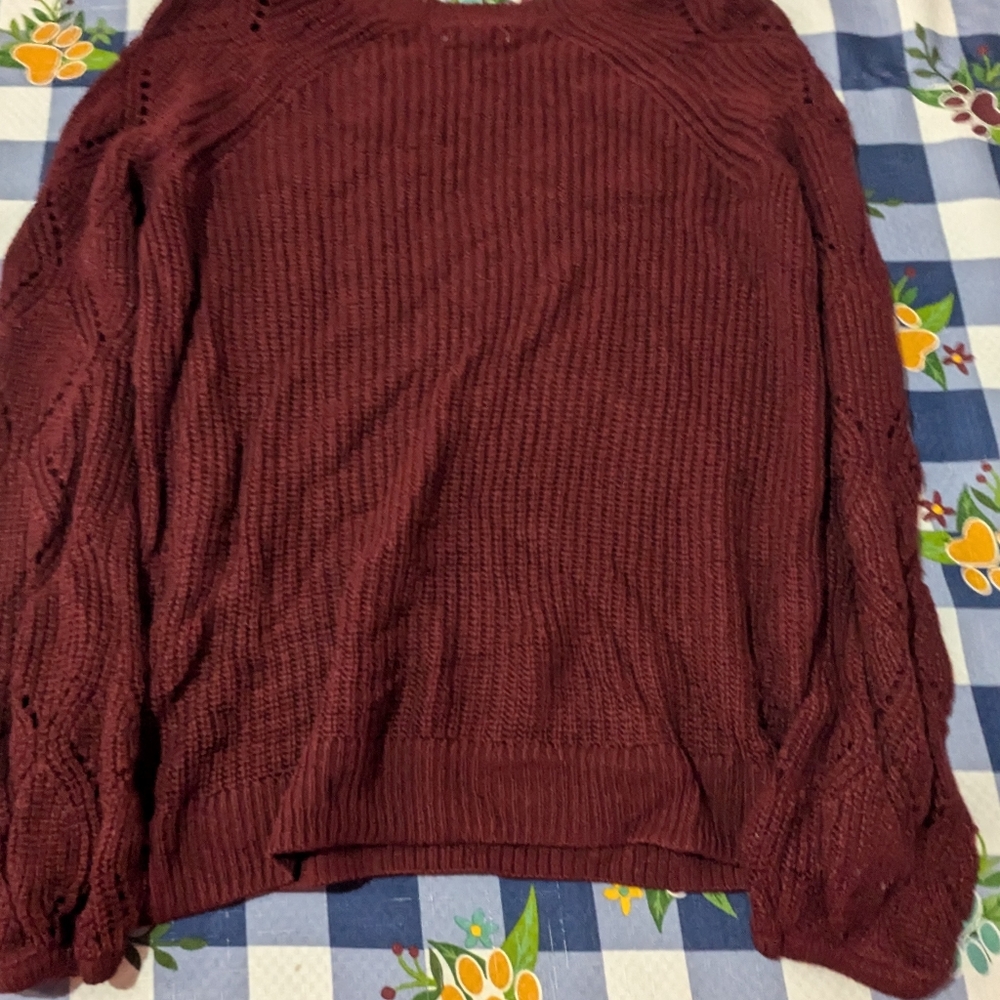 S Maurice knit sweater Dark Maroon